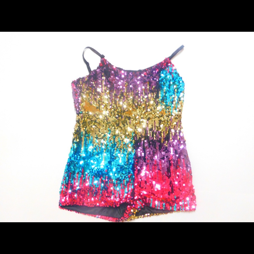 Shimmer Shorts Romper